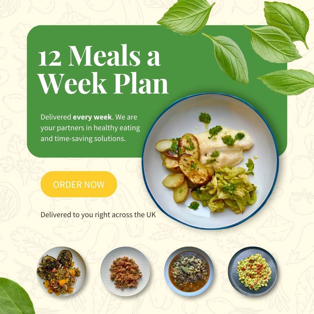 12-Meal Weekly Plan – Healthy & Delicious Meals Delivered Get 12 fresh, nutritious meals delivered weekly. Perfect for busy professionals and health-conscious individuals. Start your plan today!