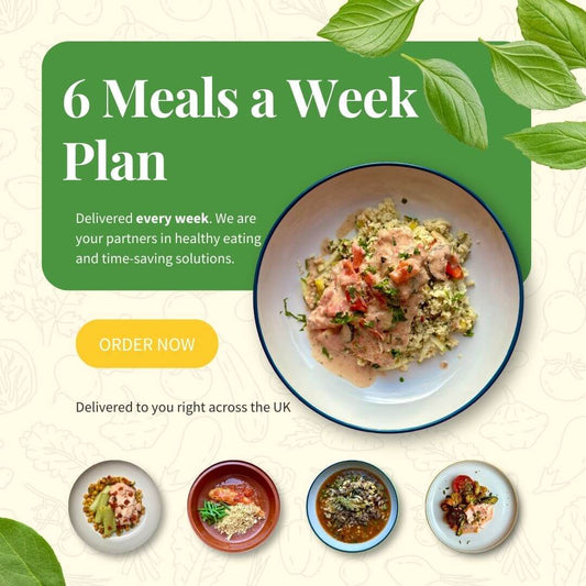 6-Meal Weekly Plan – Fresh & Healthy Meals Delivered Enjoy 6 fresh, chef-crafted meals delivered weekly. Balanced, nutritious, and perfect for maintaining a healthy lifestyle. Start your plan today!