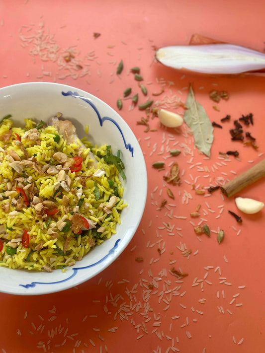 Tempeh Biryani - Balanced | Flavorful Plant-Based Meal Experience a unique twist on biryani with our Tempeh Biryani. A balanced, plant-based meal full of rich flavors and nutrients.